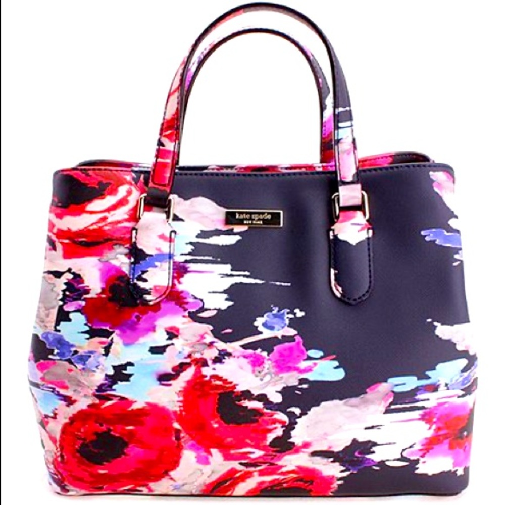 Kate Spade New York Laurel Way Printed Blurry Floral Handbag
